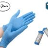 Nitrile Blue Professional Grade Medical Pair of Gloves - 2 Pack