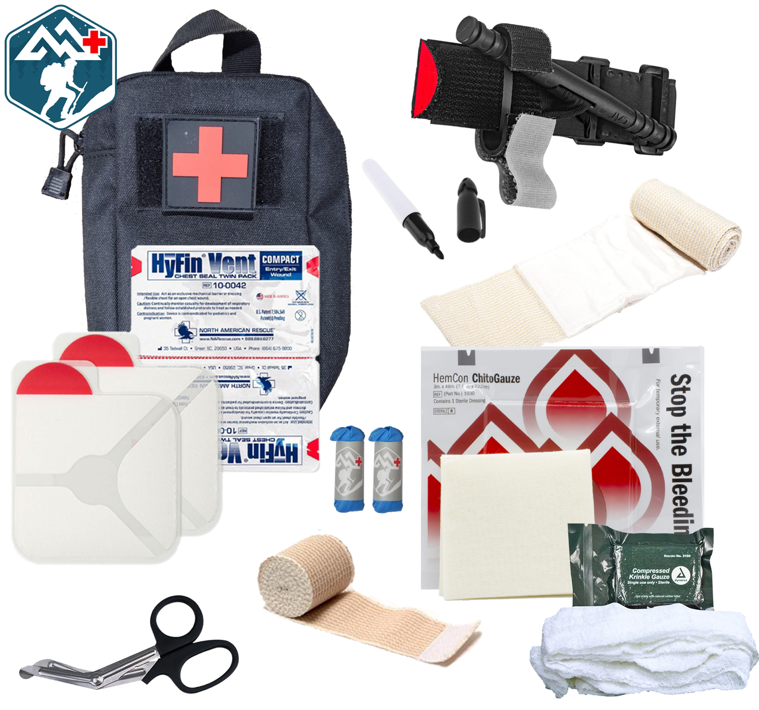 US FIRST AID KIT MEDIC IFAK Emergency, 2 Cat Tourniquet, 2