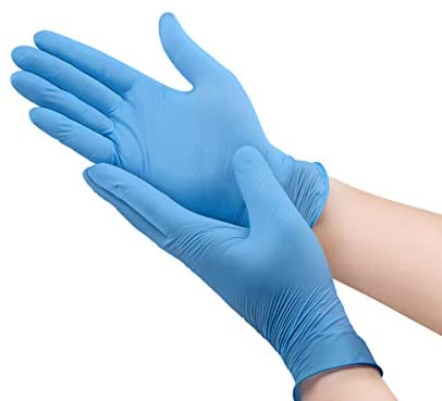 Blue Nitrile Gloves Compact