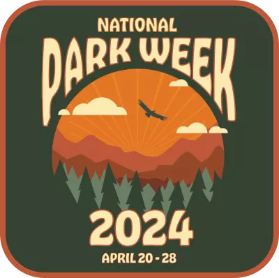 National-Park-Week-2024 Official Image designed by the National Park Service