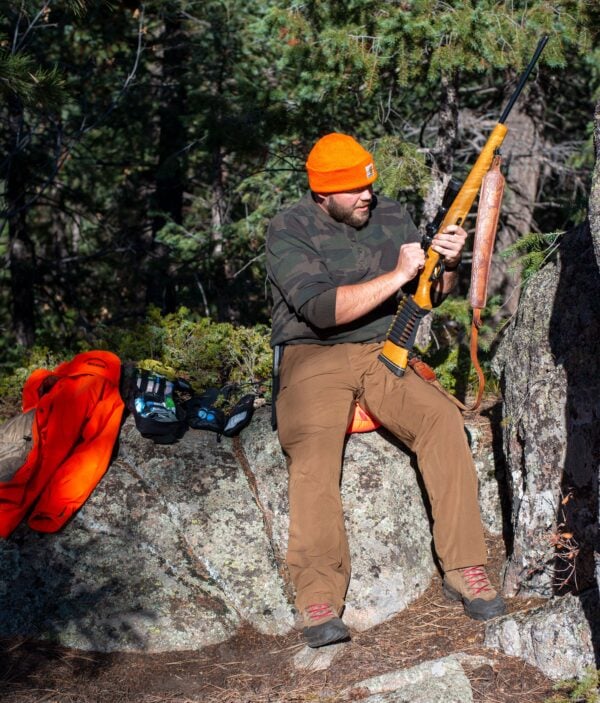 Hunter in the backcountry, far from medical help